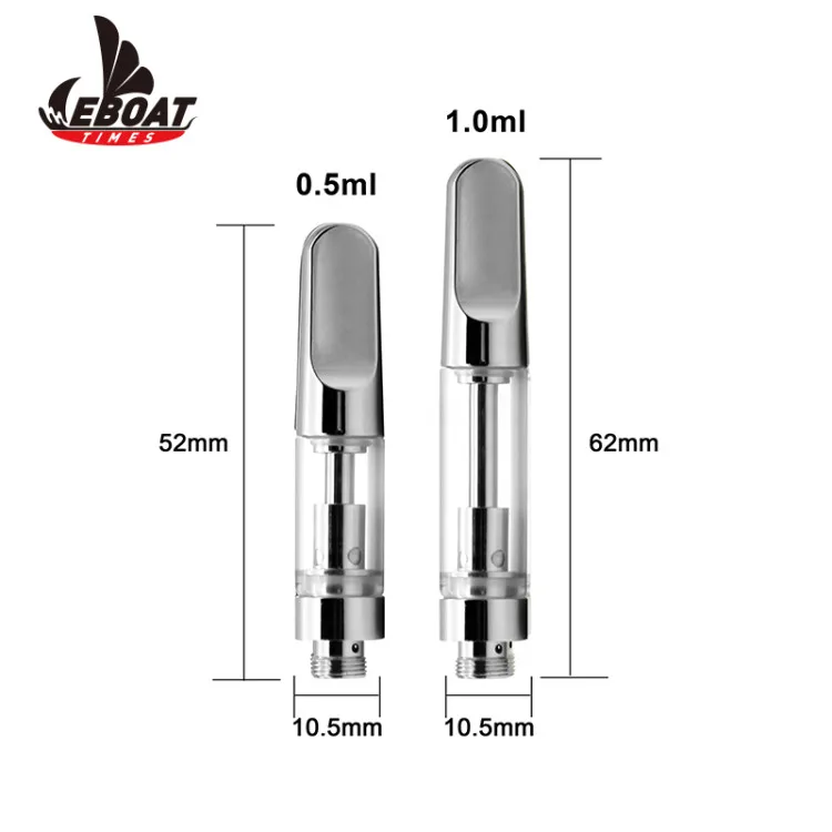 Wholesale 510 Vape Cartridge Ceramic Disposable Empty 0.5/1.0ml Cbd Oil Vape Cartridge