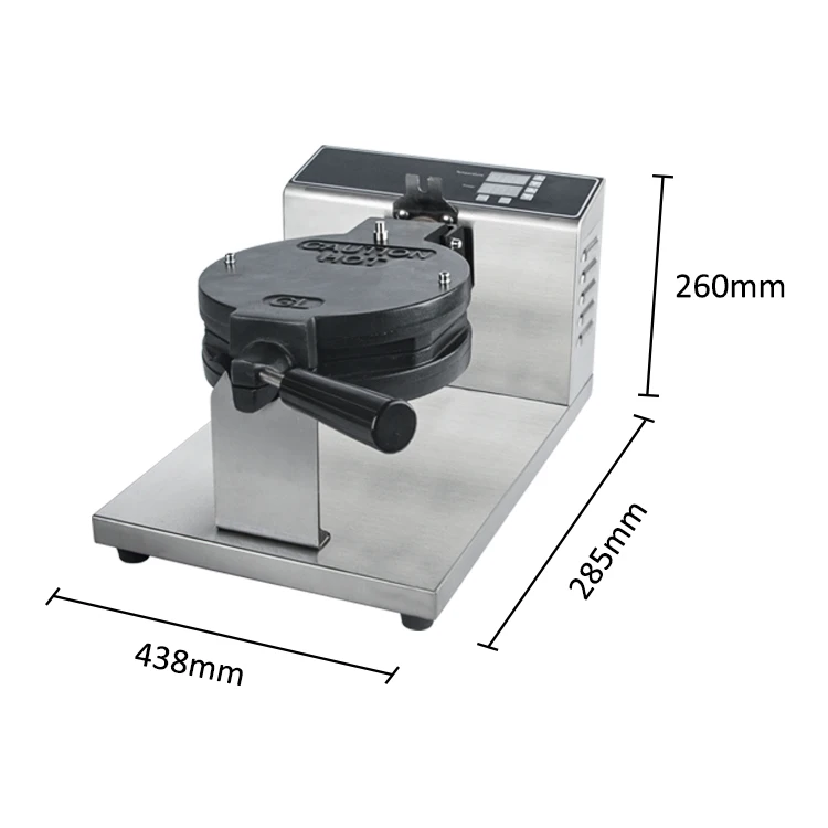 Wholesale Digital Nonstick Rotating Waffle Maker Price 110V 220V Electric Commercial Changeable Plate Egg Bubble Waffle Machine