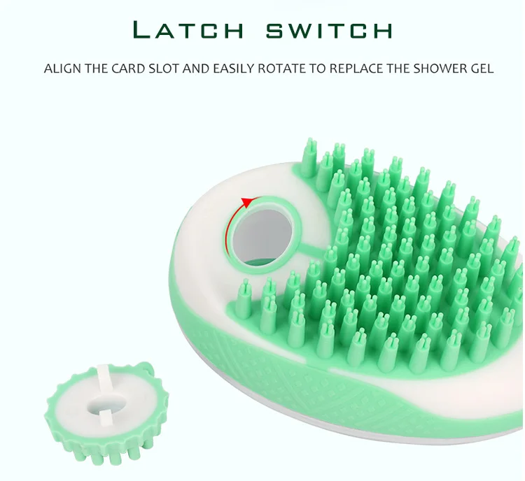 Pet Bath Brush Soft Easy Clean Pet Silicone Shower Brush Factory Wholesale Silicone Pet Shower