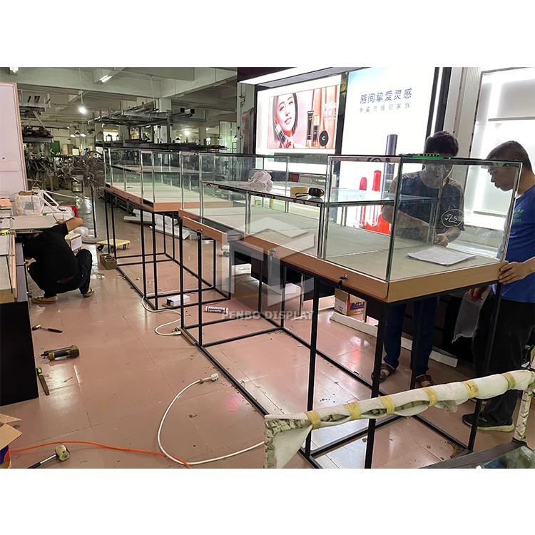 Modern Wrist Watch Shopping Mall Kiosk Design Customized Watch Belt Shop  Counter Design Fashion Watches Display Fixtures