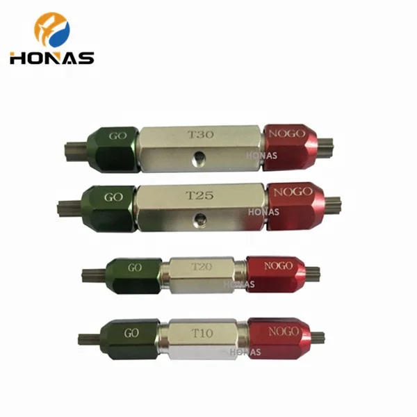 ISO10664 T20 M16 M4 T40 Torx Plug Gauge Steel and Stainless Steel Material with Middle Hole