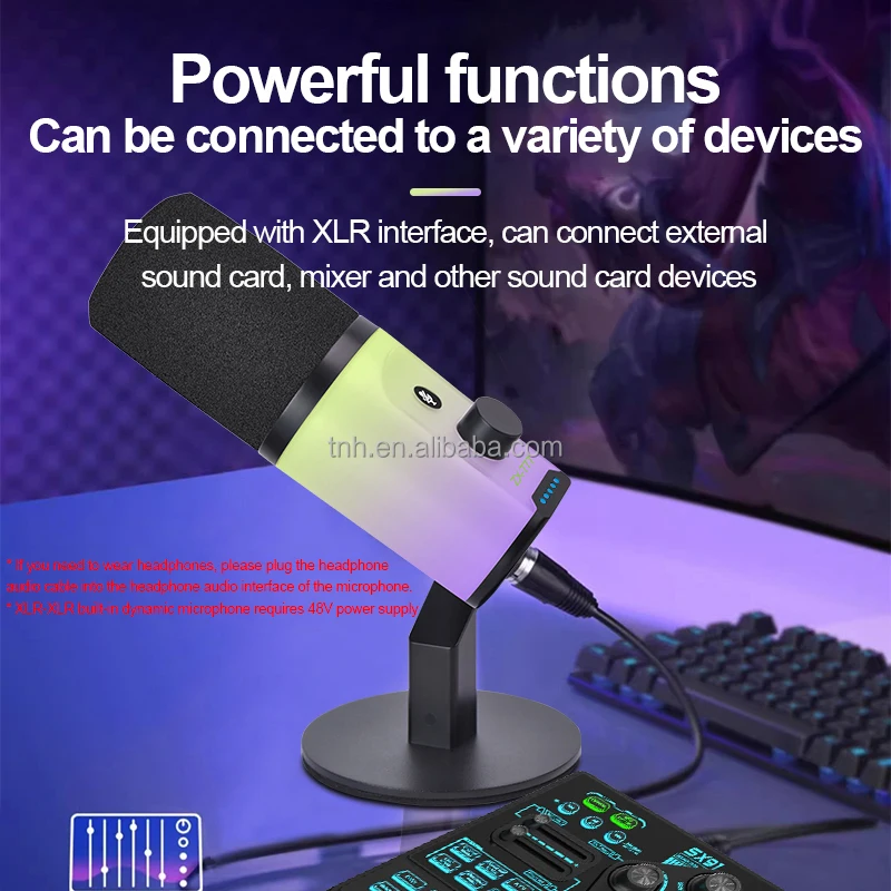 TNH DY-ZX777 Dynamic Microphone - Ideal for Gaming & Podcasts