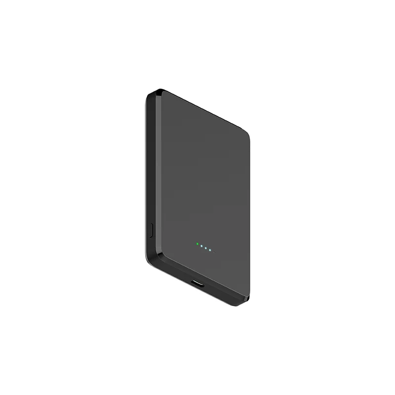PD3.0 20W Fast Charging Magnetic Power Bank 5000mAh Ultra-thin Portable 15W Wireless Charging Portable Charger Black White PB217