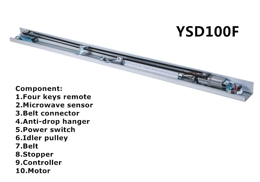 (YSD100F)Yoursensor Automatic Sliding Door Machine Motion Sensor Automatic Door with DC 55W Motor