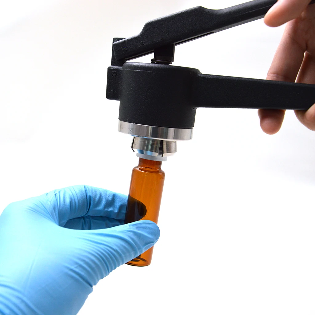 Hand Manual Decrimper and Crimper Crimp Penicillin Bottle and Perfume Vial Crimper and Decrimper Medical Packing
