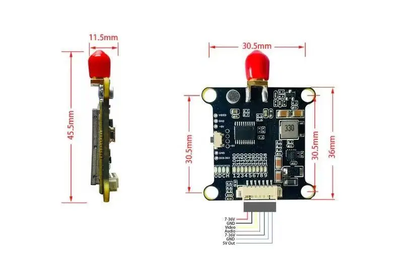 1.2G/1.6W VTX Antenna Connector SMA for Compatible Drone RC Accessories 1