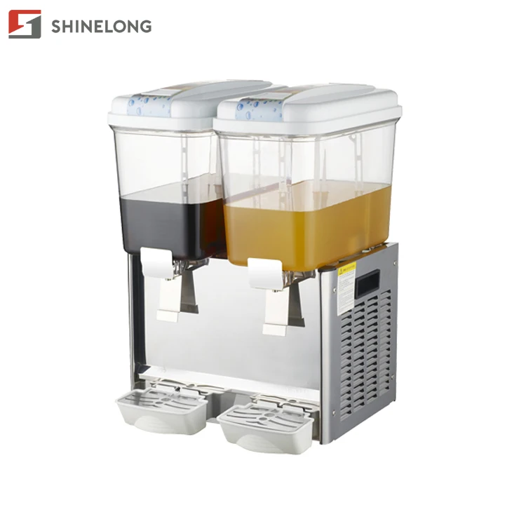 Juice Dispenser Commercial 36l Double Heads Stirring Type Cold Plastic