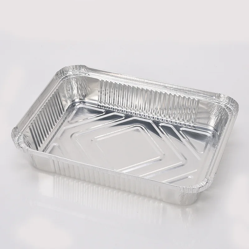 ALUMINIUM FOIL HOT FOOD CONTAINERS BOX WITH LIDS PERFECT FOR HOME TAKEAWAY USE. 