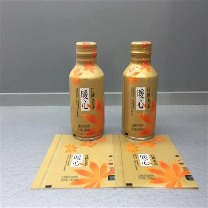Minfly Digital Design Printing Custom PVC Film Plastic Heat Shrink Wrap Label /PET Shrink Sleeve for Wine Beverage Can Bottles