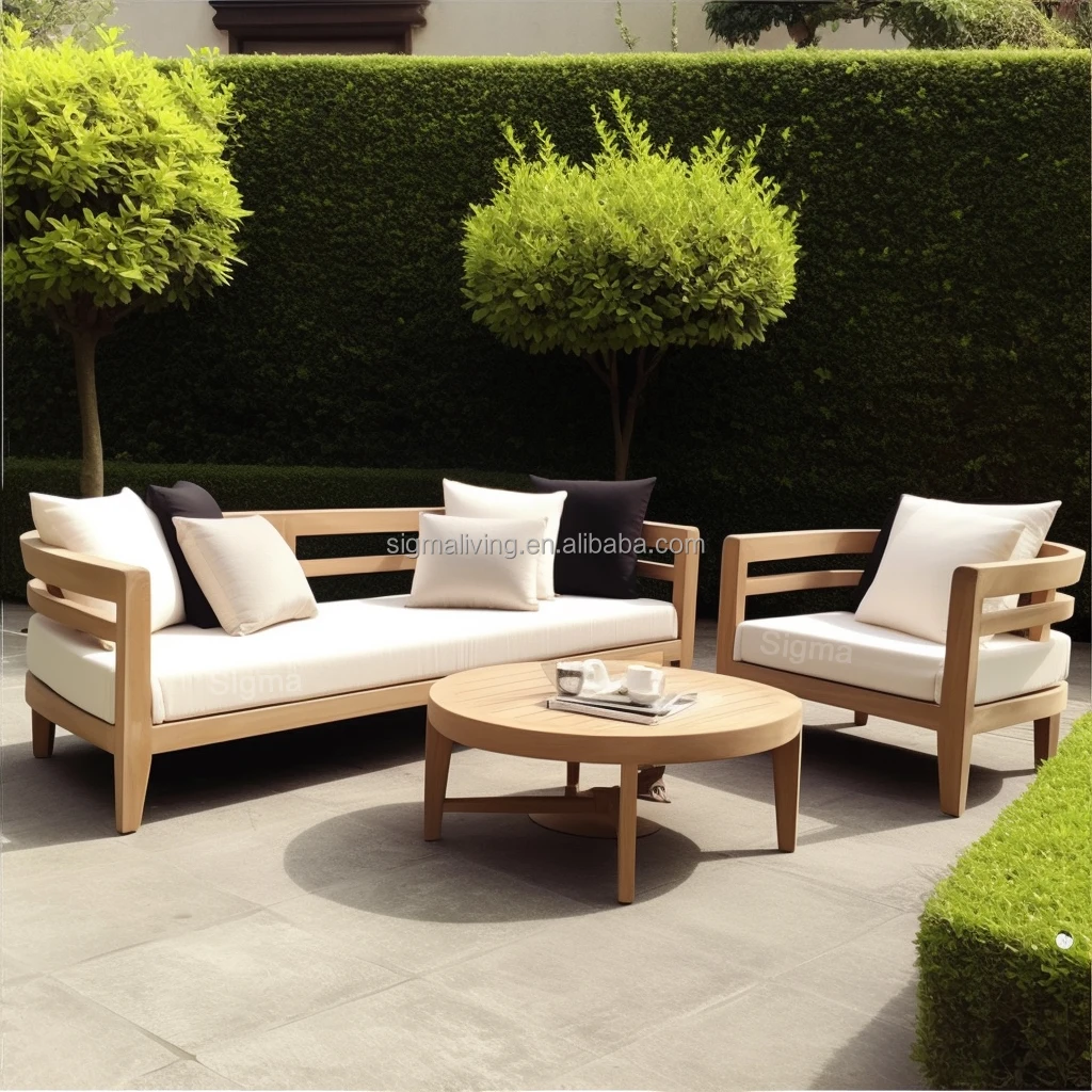 teak outdoor furniture outdoor lounge patio set wooden furniture outdoor sofa set