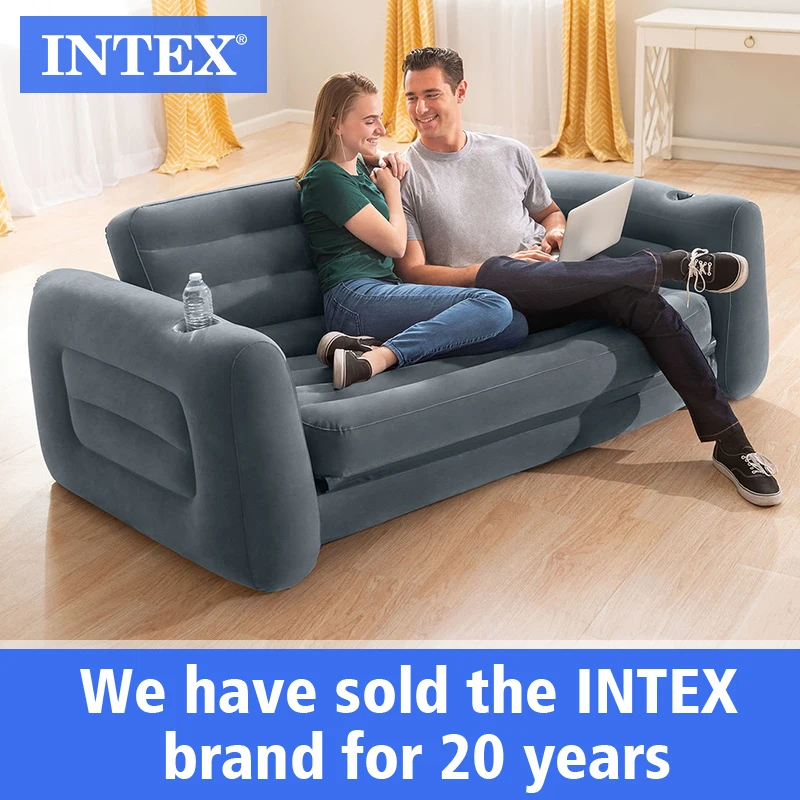 INTEX Pull-Out Sofa Bed Inflatable Foldable Comfort