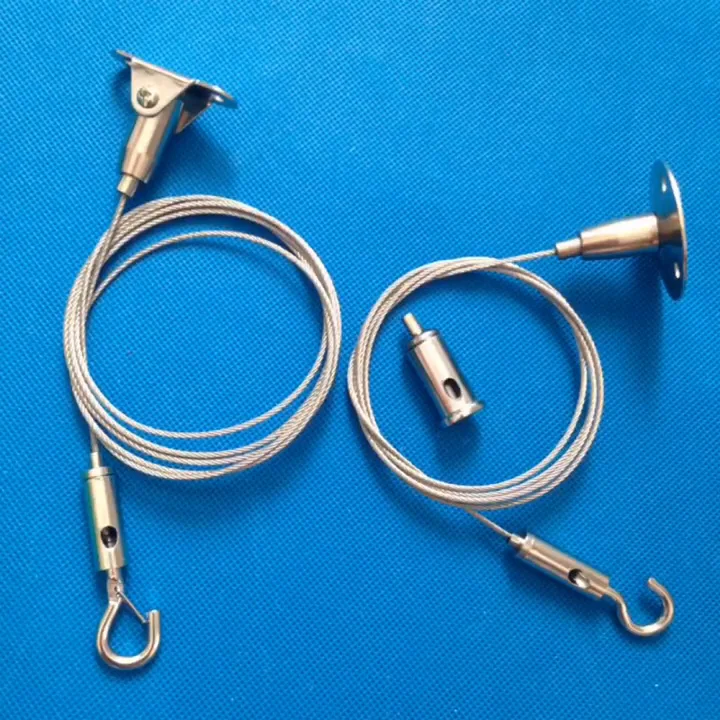 Suspended Ceiling Safety Hanging Steel Wire Rope With Adjuster Hook For
