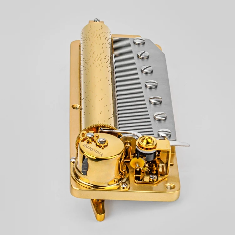 Metal Gilded Large 78 Note Musical Movements for Deluxe Music Box