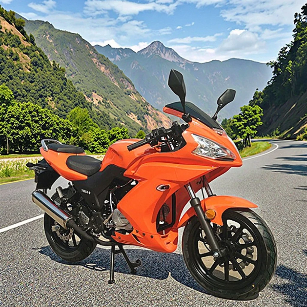 2025 YAMASAKI motocicleta 50cc cor laranja esportes motocicleta