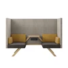 Two-seater mid-back sofa