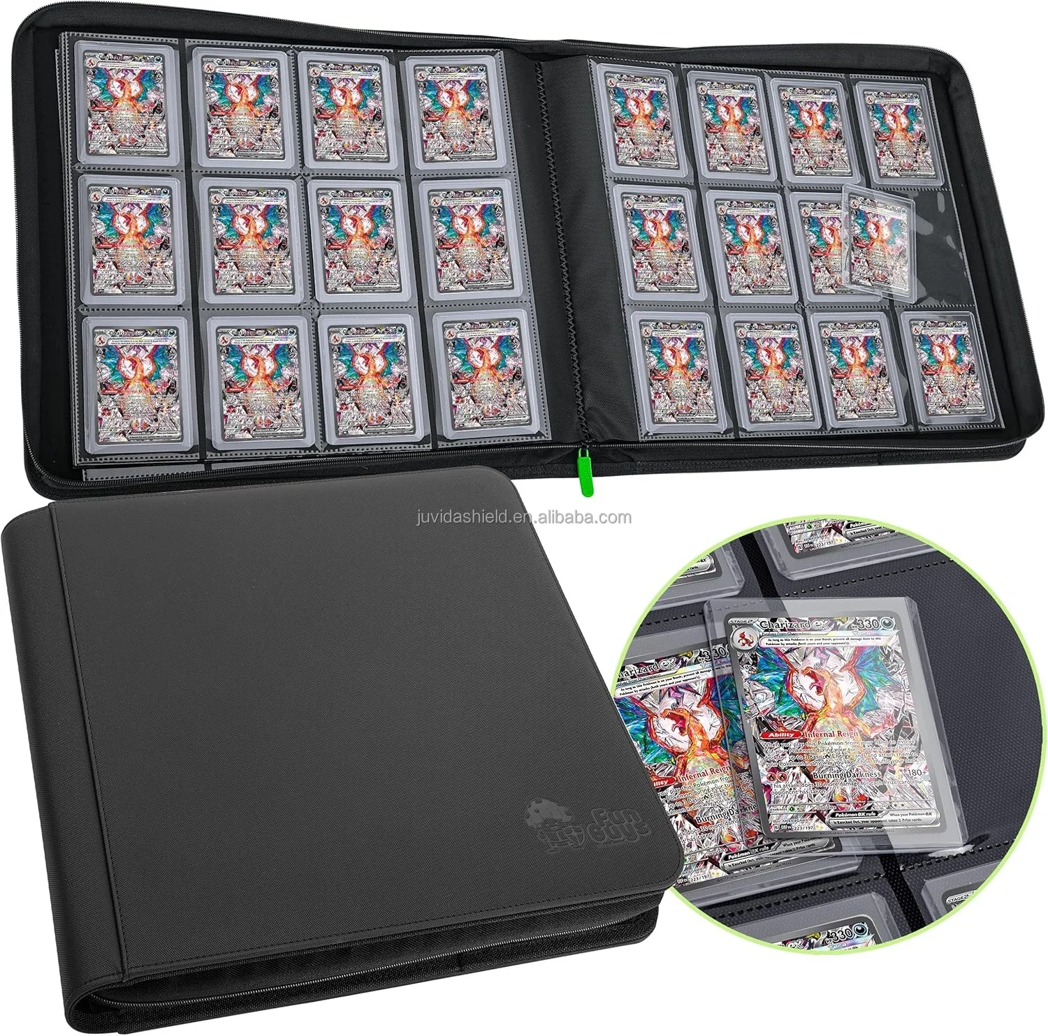 Juvida 12-Pocket Trading Card Binder - Durable & Portable Juvida 12-Pocket Trading Card Binder - Durable & Portable