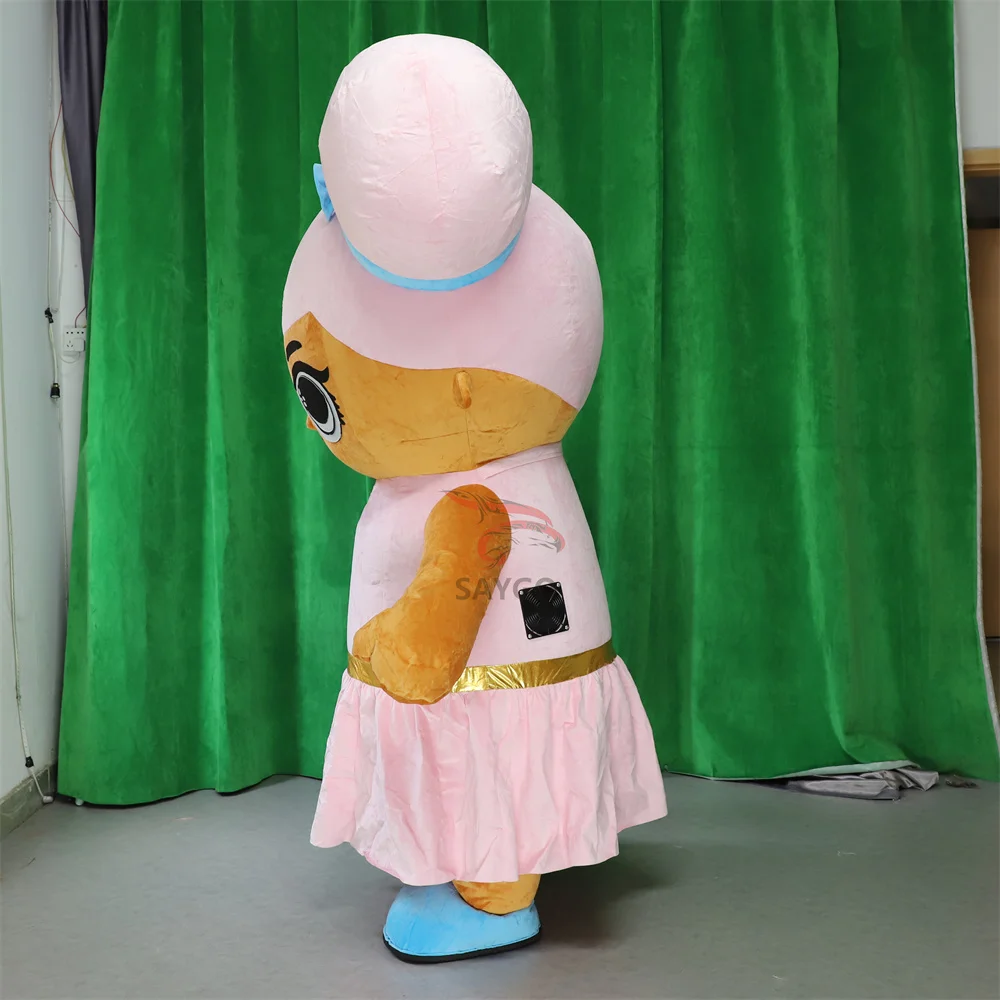 SAYGO Inflatable Commercial Cartoon LOL Girl Mascot Costume Cosplay TV&Movie for Halloween Party Dressing Promotion Available