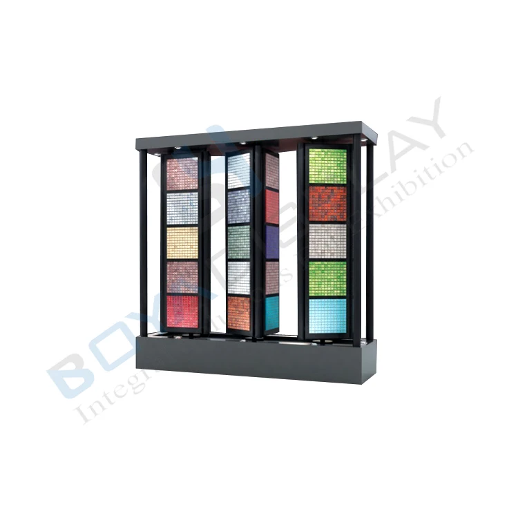 Tile Display Rack Metal Pegboard Ceramic Tile Stone Sample Marble Quartz Stand Pallet Racks With Tile Display Sliding Doors