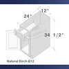 H Natural Birch-B12