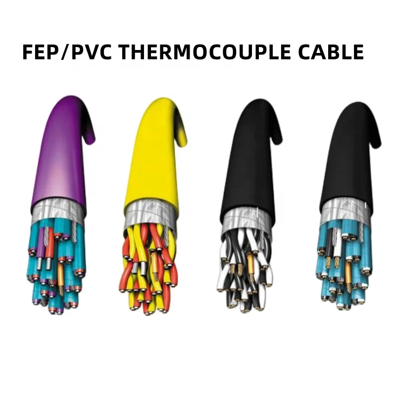Fep/pvc Insulated Multipair Type K E J Thermocouple Extension Wire