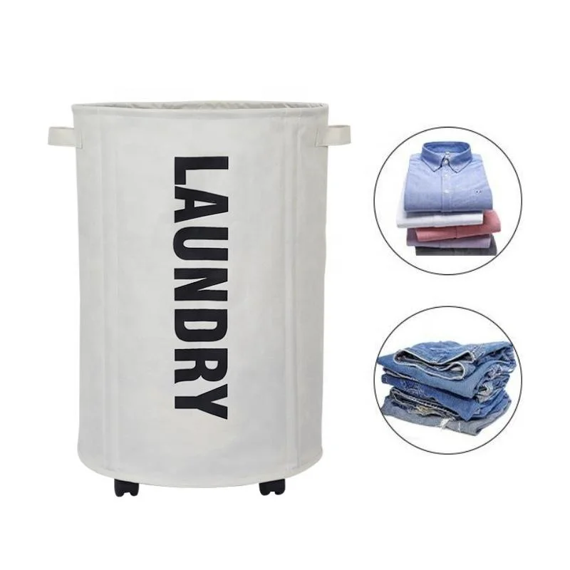Складная корзина для белья из ткани
