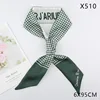 X510 simulation silk houndstooth green