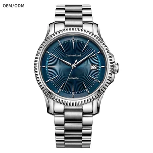 Customizable logo Watches OEM and ODM Sapphire Glass Stainless Steel Classic Men Mechanical Watches Automatic