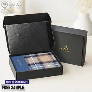 Luxury Gift Box Available A5 A6 Custom Logo Plaid Fabric PU Leather Cover Tartan Pattern Corporate Branding Bulk Order Notebook