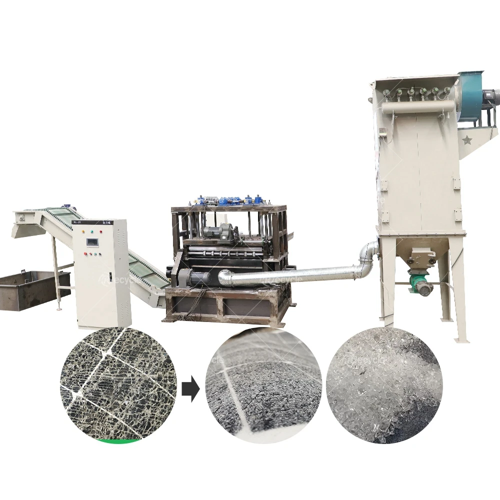 Solar Panel Glass Separate Machine to Remove the Glass for the Solar Panel Recycle Machine