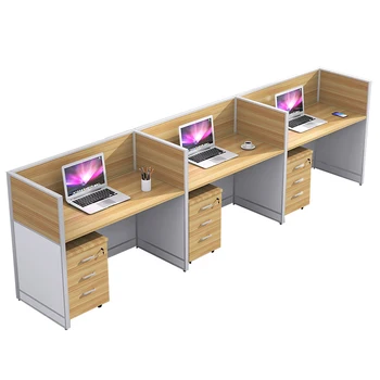Modern Design Extendable Office Desk Sturdy Wood Panel Cubicle Workstation Furniture