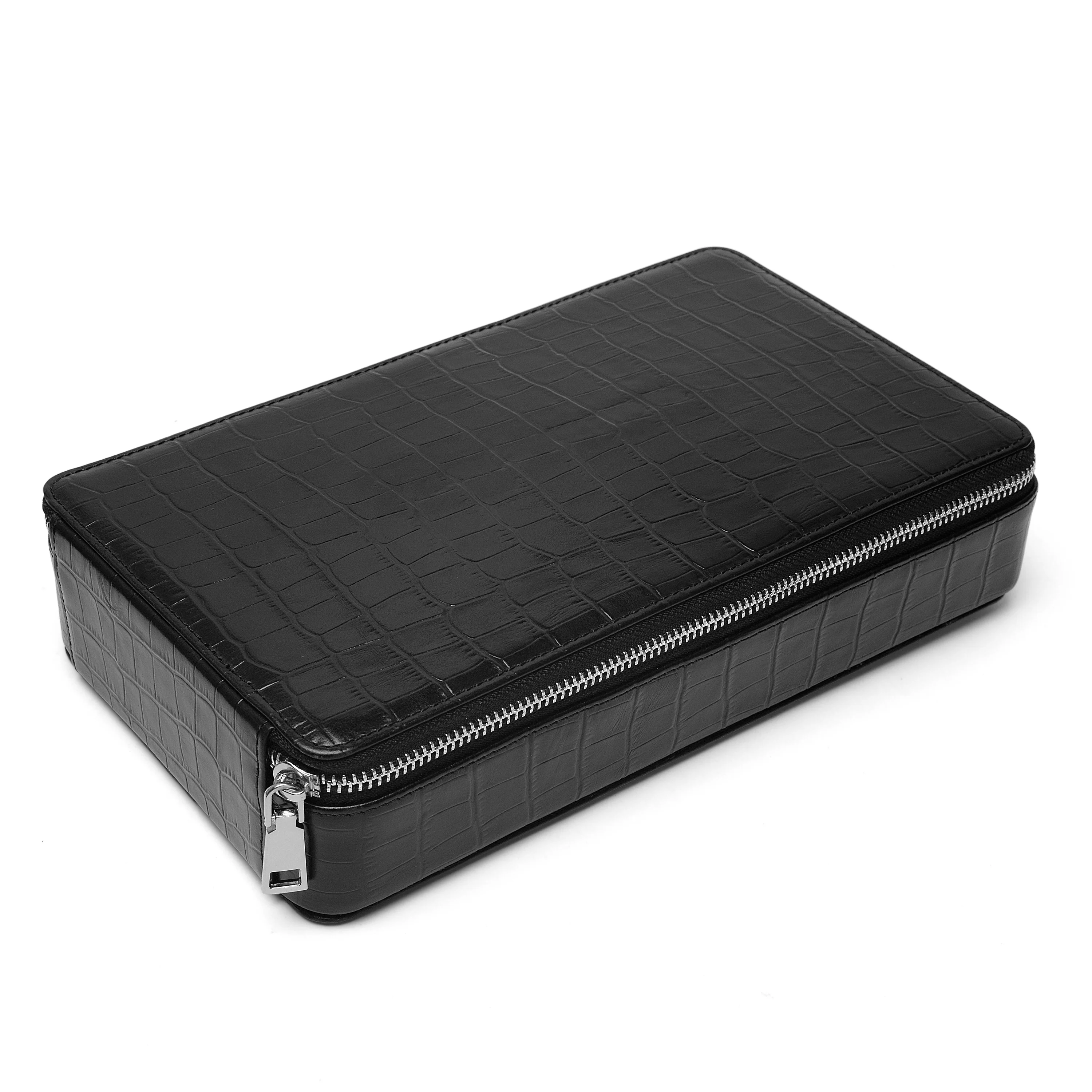 Alligator Pattern Luxury Custom LOGO Plastic 4 Slots 