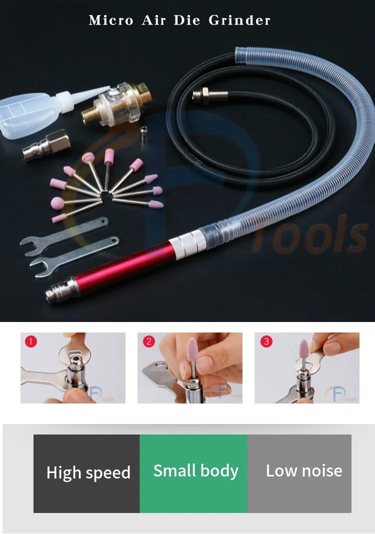 High Speed 56000 Rpm Micro Air Die Grinder 1/8 Inch Pneumatic Micro Air