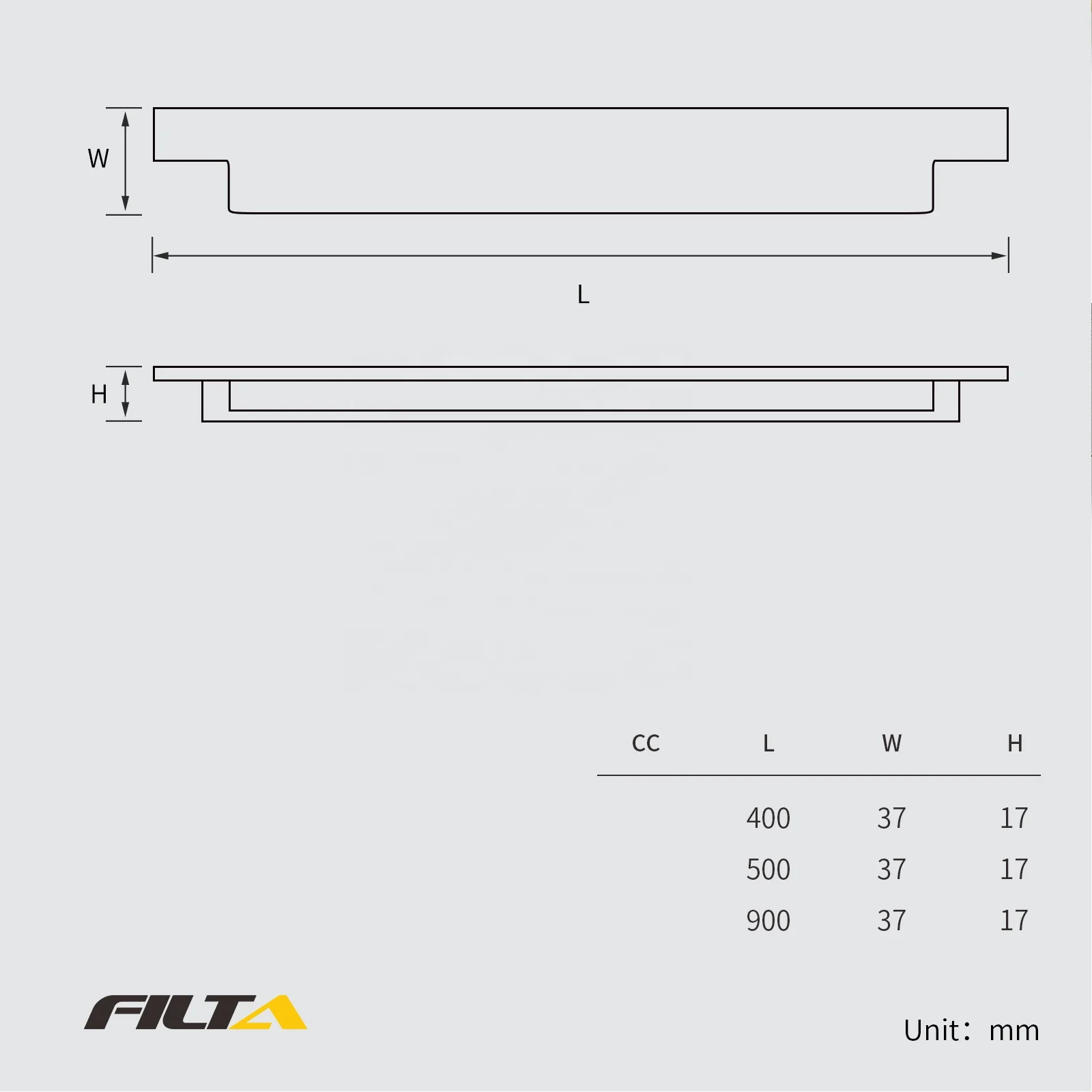 Aluminium Profile Concealed Cabinet Handles Smooth Touch Luxury Modern ...