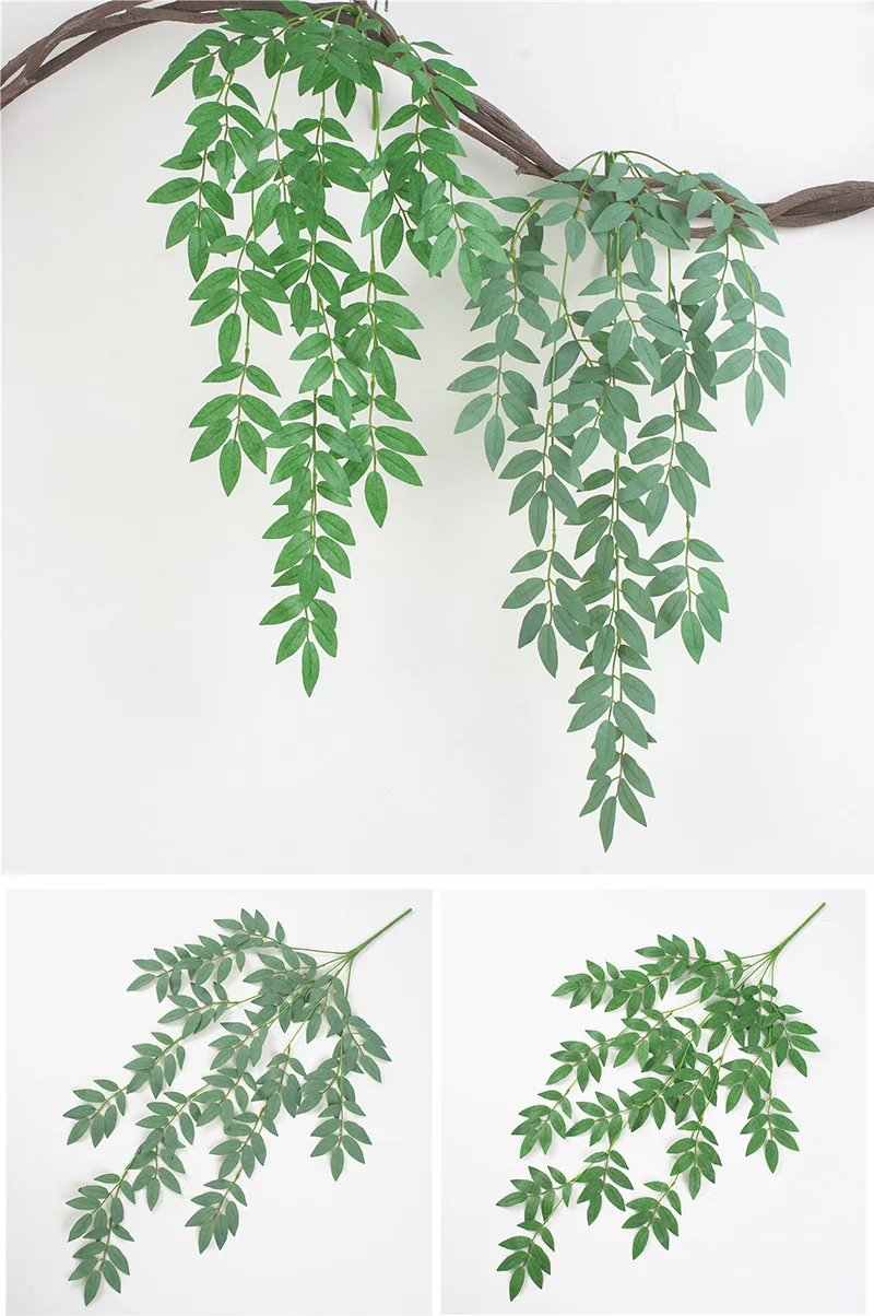 Yo009 Wholesale Artificial Hanging Plants Hanging Flower Plant Rattan