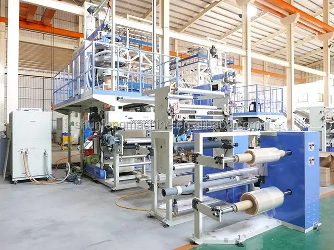 LDPE PP Blow Film Extruder Down Blown PP Polypropylene Plastic Film Blowing Machine