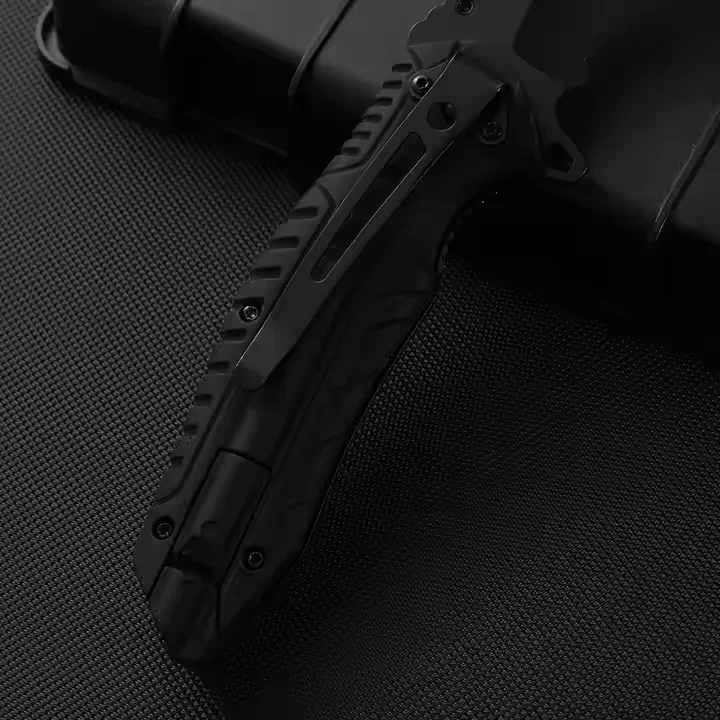 Portable Mini Folding Knife for Outdoor Survival High-Hardness Self-Defense Camping Knife Steel Blade Rubber Handle for Hunting - detail 6