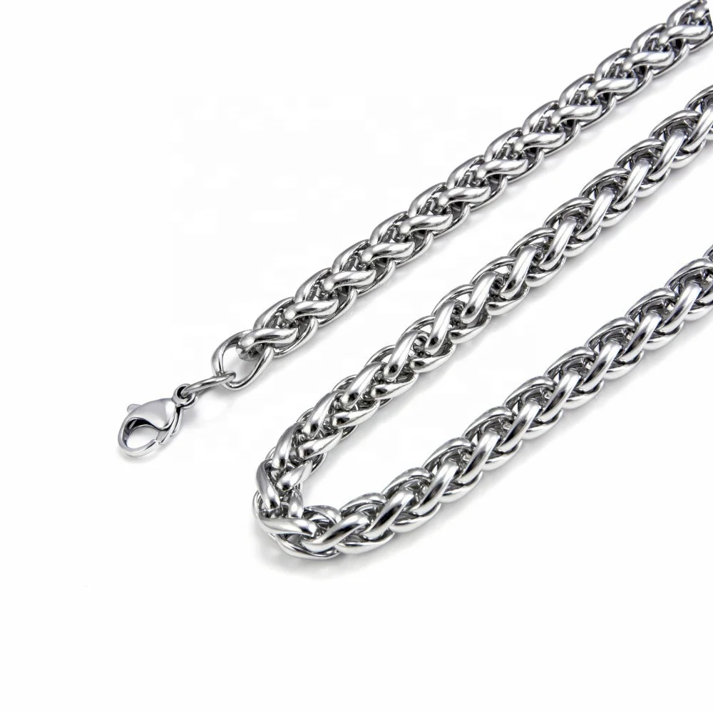 3-6mm Curb Chain Necklace For Men 