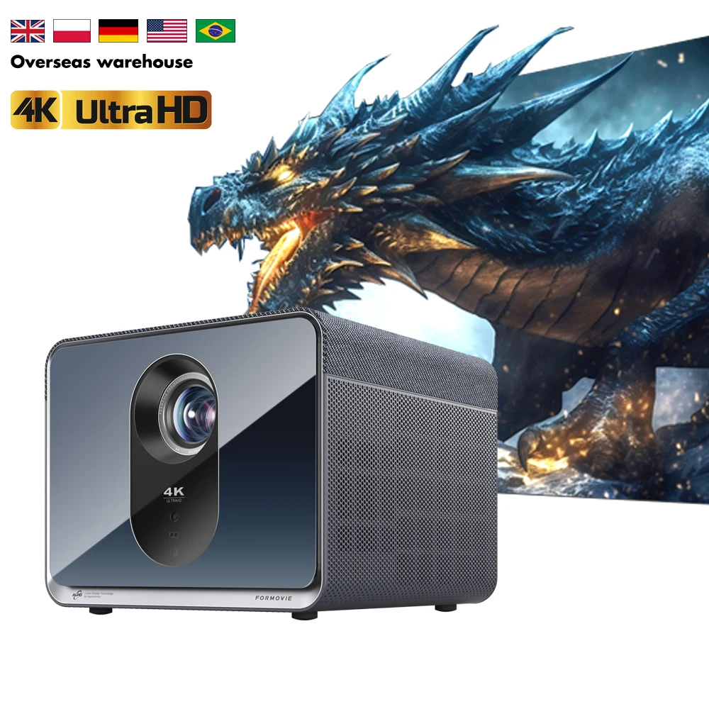 NEW  Laser Projector Formovie X5 Projector True Cinema Grade ALPD Laser 4k Ultra Bright 2450 CIVA Lumens 1000inch 4K Projector