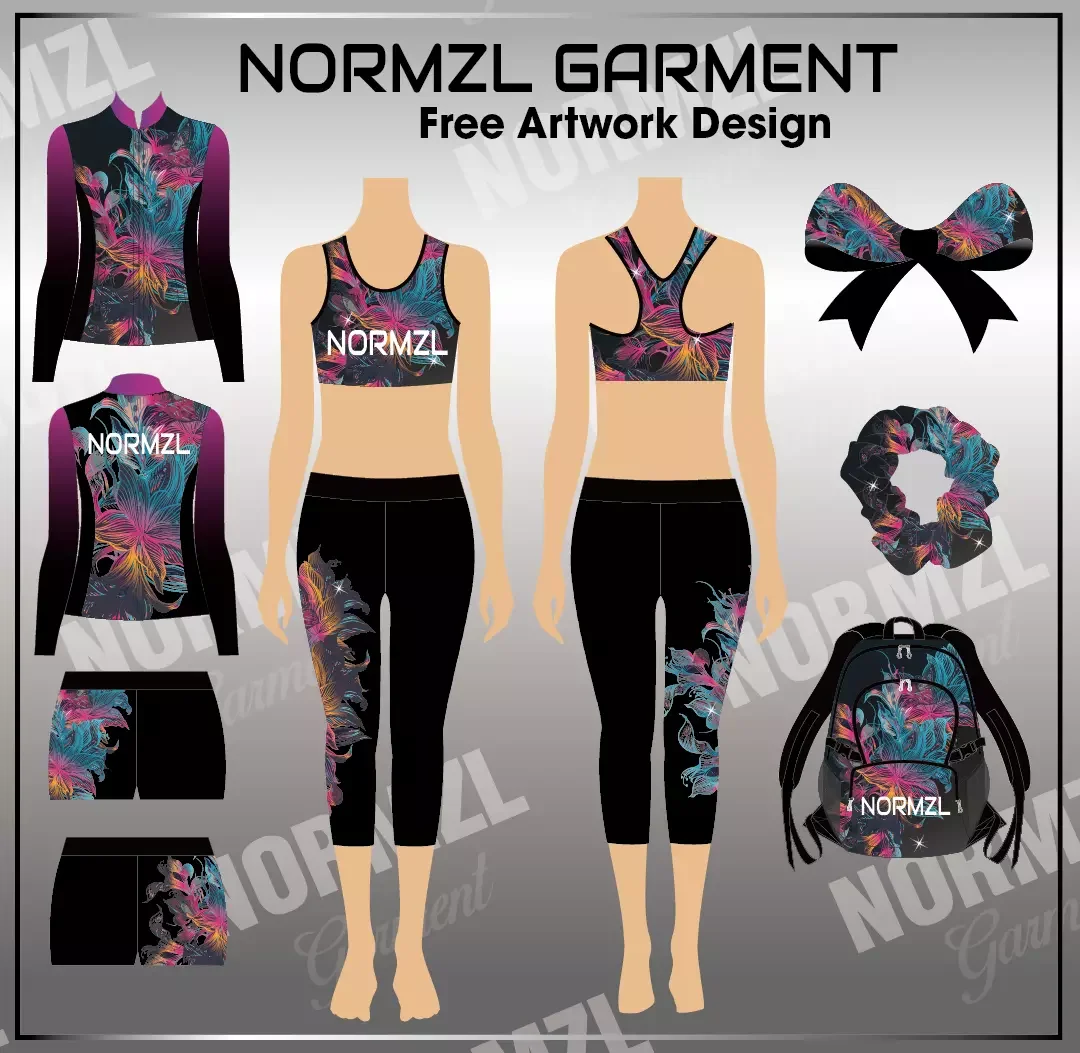 Design Sublimation Spandex Cheer Practice Wear Training Uniforms for Adult Cheerleader