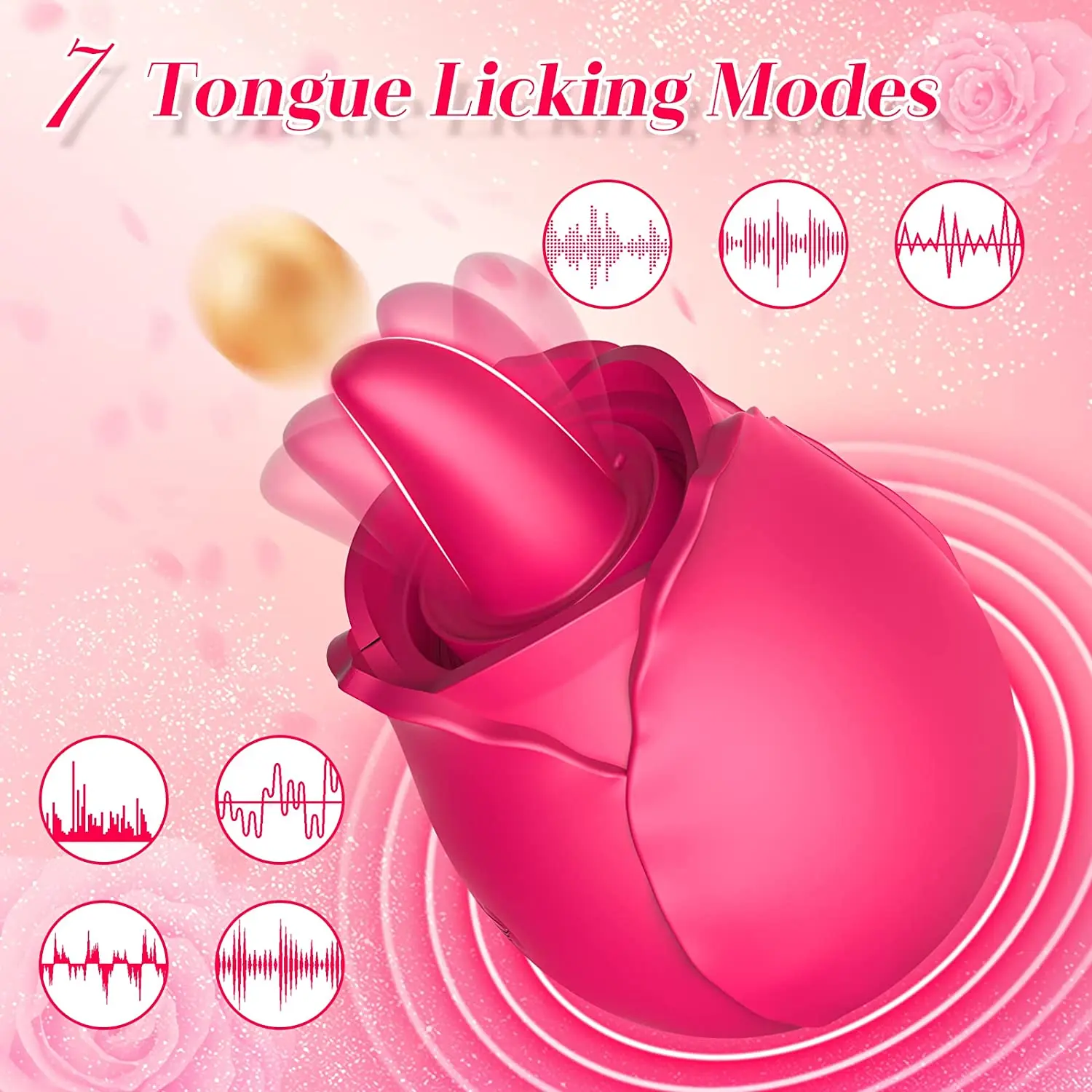 Sex Toy Vibrator for Woman G-spot Rose Licking Suction Nipple Silicone  Vibrating Massager Sucking Breast Pump Sex Toy Supplier