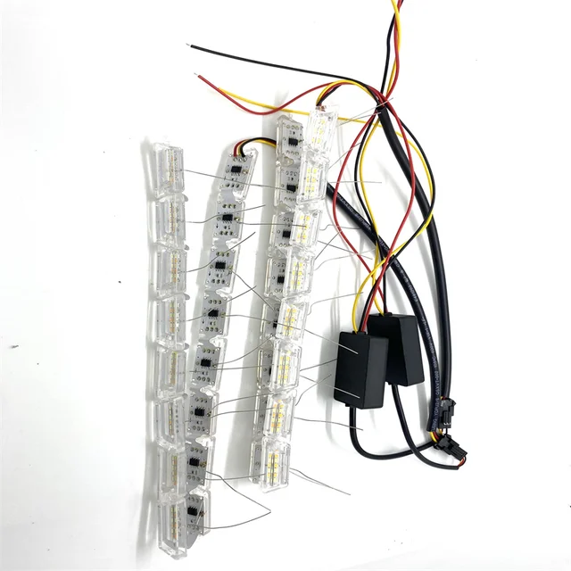 RGB Led Strip Light 12V Sequential Flow Daytime Running Light Auto Lighting System