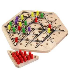 Early Educational Battle Chess Toys for Kids Montessori Logical Thinking Training Game Children Geometry Wooden Toy