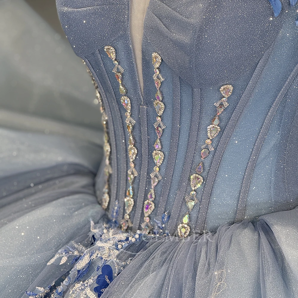 denim quinceanera dresses Women's Lenovia Dark Mauve Quinceanera Mom Dress