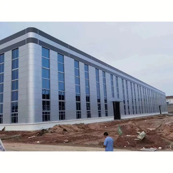 Modern Design Prefabricated Industrial Warehouse Metal Building Light Steel Structure for ASTM Standard Steel Workshop