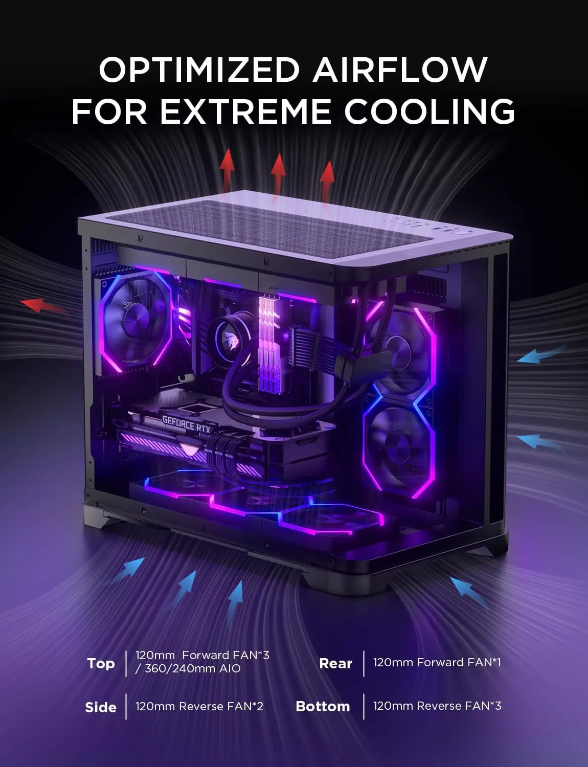 AsiaHorse Pegasus Micro ATX Mid Tower PC Case Dual Chamber 270