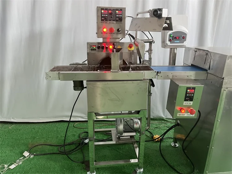 2023 Table Top Mini Chocolate Enrobing Coating Machine Small Chocolate