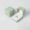 Scatola per anelli verde