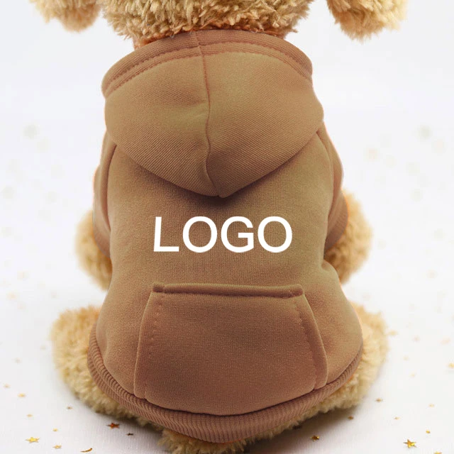 Wholesale Custom Multi Color Comfortable Fleece Dogs Cloth Pet Clothes Blank Dog Hoodie