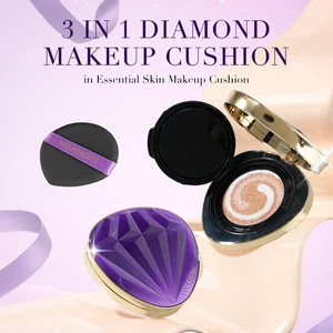 Custom logo Latte Pattern Mixed Color Concealer Moisturizing Isolation Foundation Makeup air Cushion Cosmetics Factory