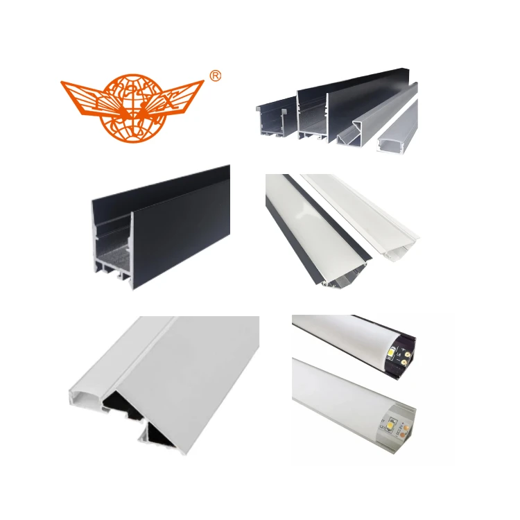 Led Strip  Extrusion Profile Channel Light Diffuser Corner Extrusion U  Channel Led Aluminium  Profile for Led